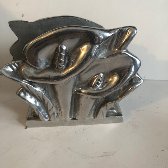 I love Lillie’s - pewter napkin holder, farmhouse decor, unique and eye catching - Picture 1 of 9